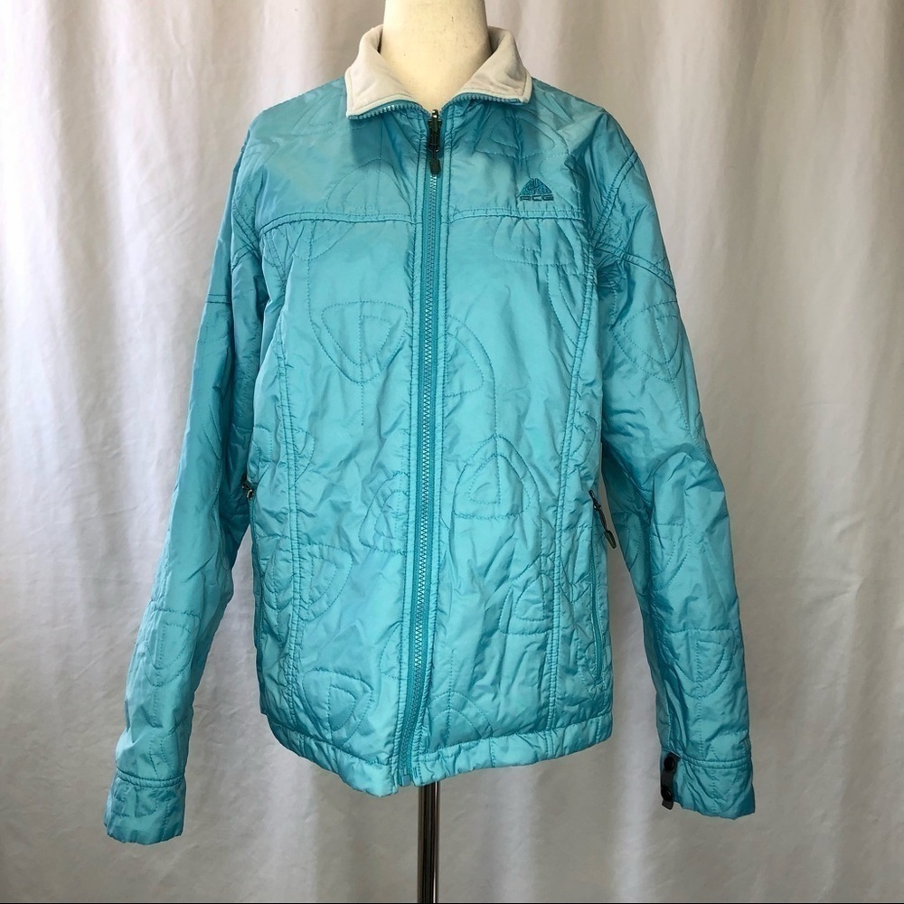 Nike ACG turquoise blue level 2 jacket thermal layer light coat quilted M